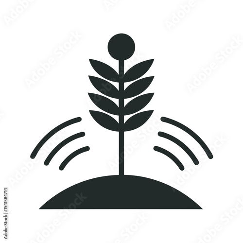 Plant Neural Stimulation Device Silhouette
