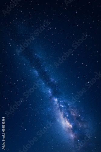 Starry night sky with a stunning galaxy view, cosmic stars scattered across a dark blue ethereal backdrop, perfect for backgrounds, wallpapers, or creative designs, unique design Pro.
