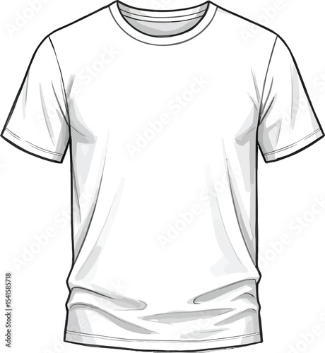 Mens short sleeve crew neck t shirt template