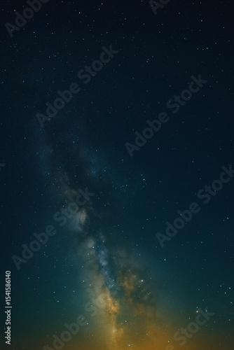Starry night sky with a stunning galaxy view, cosmic stars scattered across a dark blue ethereal backdrop, perfect for backgrounds, wallpapers, or creative designs, unique design Pro.