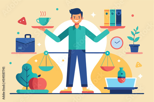 Balancing work and life with a positive attitude and organization at home