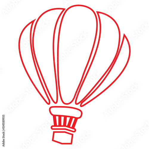 Air balloon vector icon set. aerostat illustration sign collection. Ballon logo. Air balloons web icons.