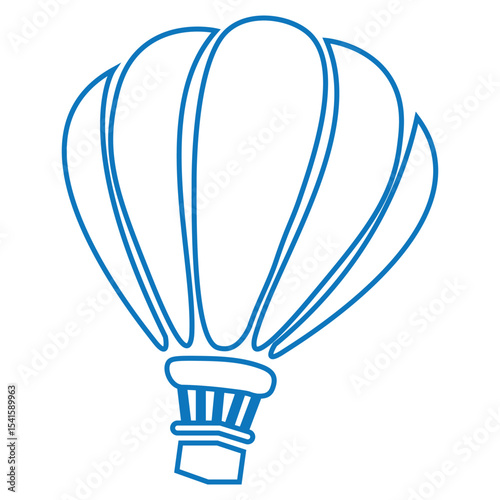 Air balloon vector icon set. aerostat illustration sign collection. Ballon logo. Air balloons web icons.