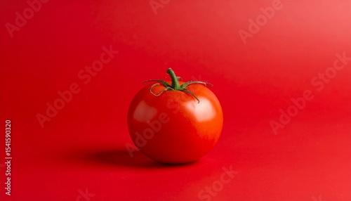 tomato on a red  plate © Nidae