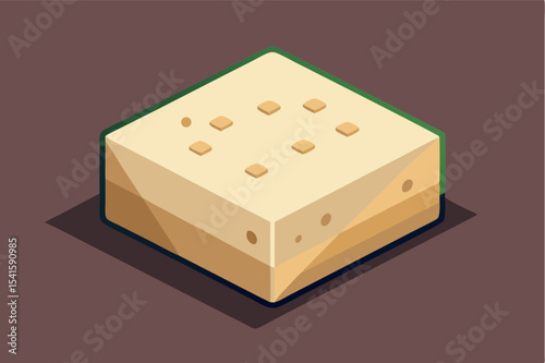 Sweet dessert made of layered cake with soft texture