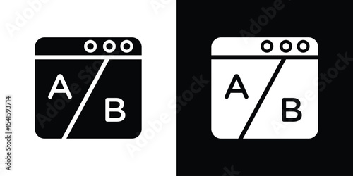 A B test icon Vector scalable graphics