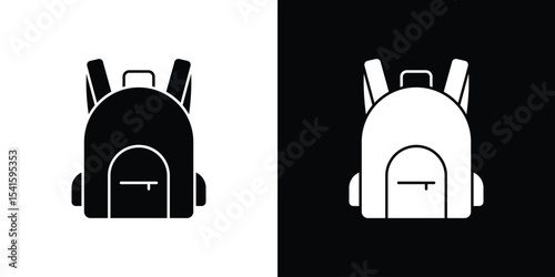 Backpack icon Vector scalable graphics