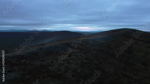 Mountain vista at twilight