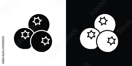 Blueberries icon Vector scalable graphics