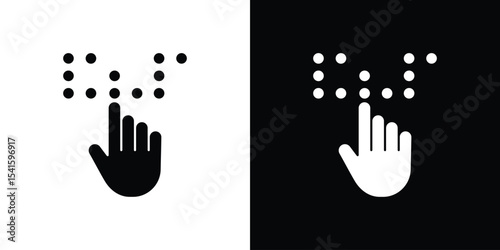 Braille icon Vector scalable graphics