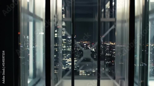 Night city view from a high rise