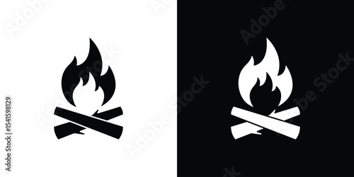 Campfire icon Vector scalable graphics