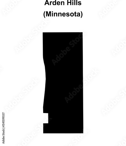Arden Hills (Minnesota) blank outline map