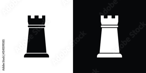 Chess rook icon Vector scalable graphics