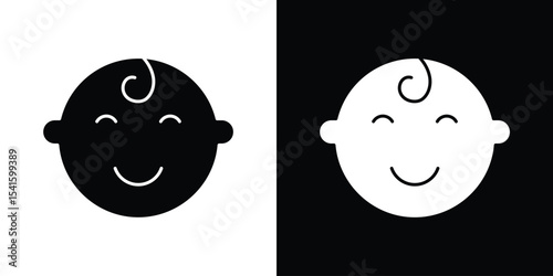 Child head icon Vector scalable graphics