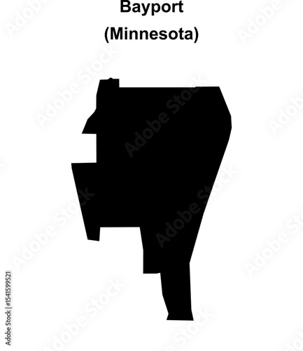 Bayport (Minnesota) blank outline map