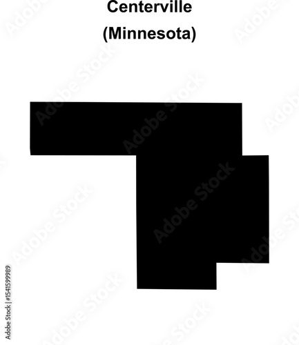 Centerville (Minnesota) blank outline map