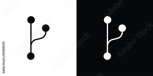 Code branch icon Vector scalable graphics