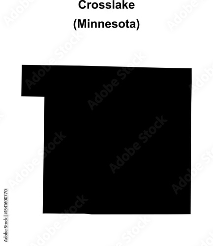 Crosslake (Minnesota) blank outline map