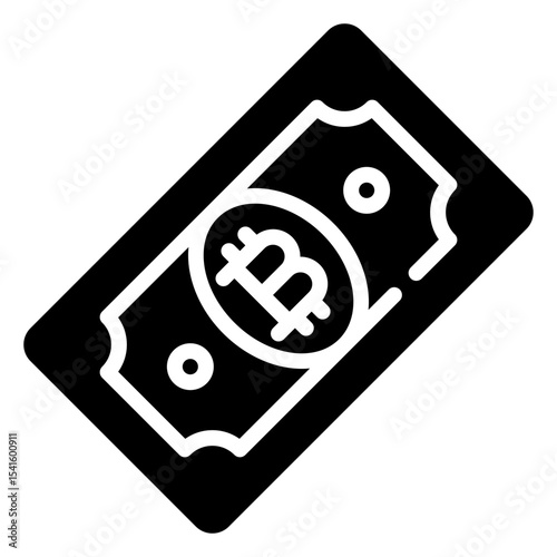 cryptocurrency solid icon