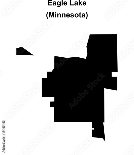 Eagle Lake (Minnesota) blank outline map