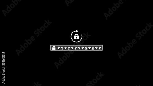 Modern cybersecurity concept, businessman entering password on smartphone, emphasizing encrypted data, internet privacy, secure login and digital protection on black background.