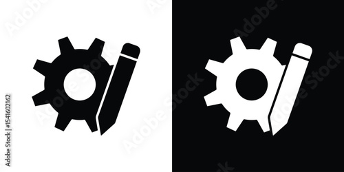 Customizefor banner and packaging design. Vector illustrationtings icon Vector scalable graphics