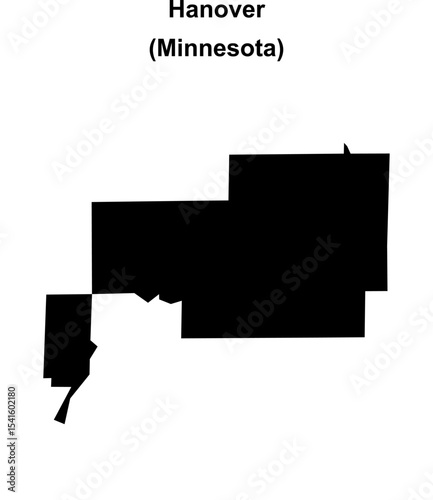 Hanover (Minnesota) blank outline map