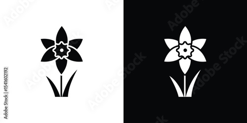 Daffodil Flower icon Vector scalable graphics