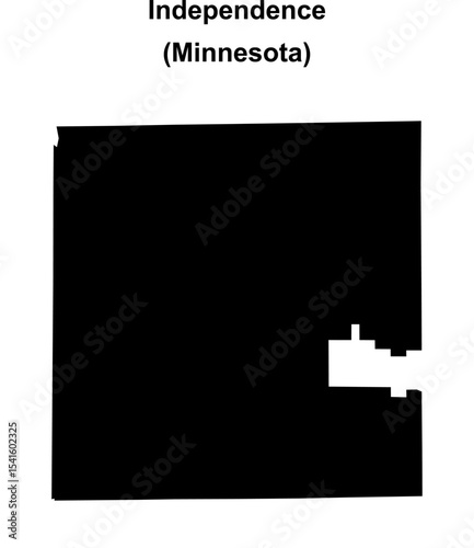 Independence (Minnesota) blank outline map