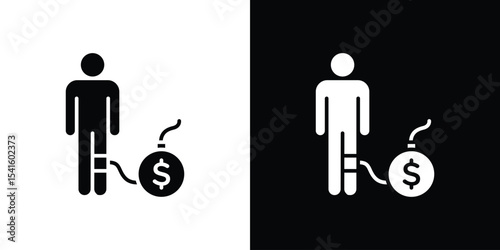 Debt icon Vector scalable graphics