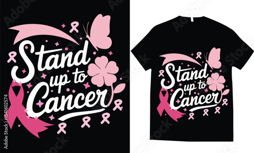 Breast Cancer Awareness T-shirt Design, Pink spreads the hope, find the cure