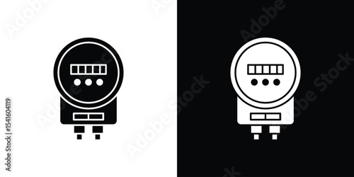 electric meter icon Vector scalable graphics