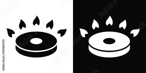 Fire burner icon Vector scalable graphics