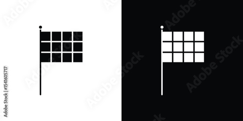 Flag checkered icon Vector scalable graphics