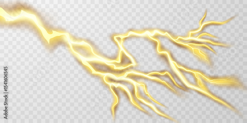 lightning light effect background realistic flash with lightning electric explosion vector illustration