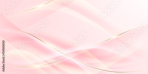 Abstract background design, modern pink and gold geometric element design.