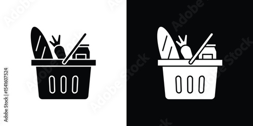 Grocery shopping icon Vector scalable graphics