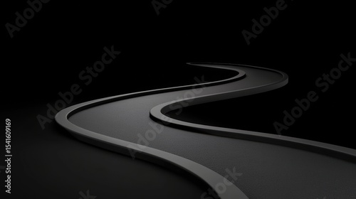 Black mark representing bold decision making in an artistic and conceptual visual.