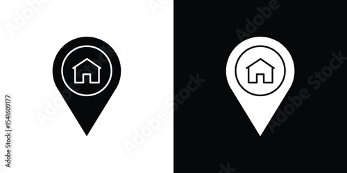 Home location icon Vector scalable graphics