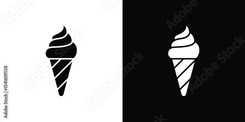 Ice cream cone icon Vector scalable graphics