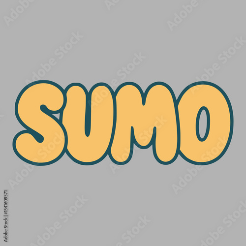 sumo t shirt beauty fashion lifestyle flat color vector illustration template design