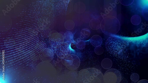 abstract blue background with bubbles