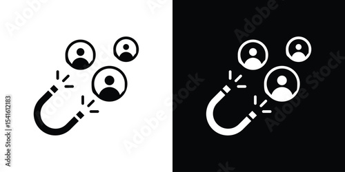 Magnet user icon Vector scalable graphics