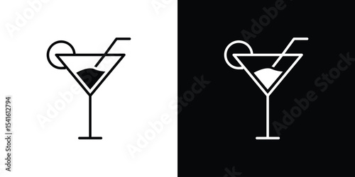 Martini glass icon Vector scalable graphics
