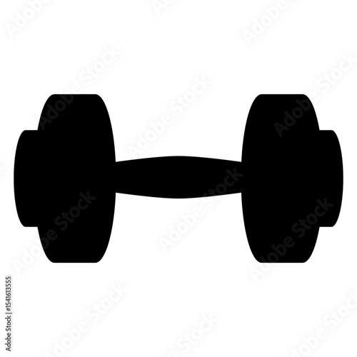 Icono mancuerna para entrenamiento en gimnasio