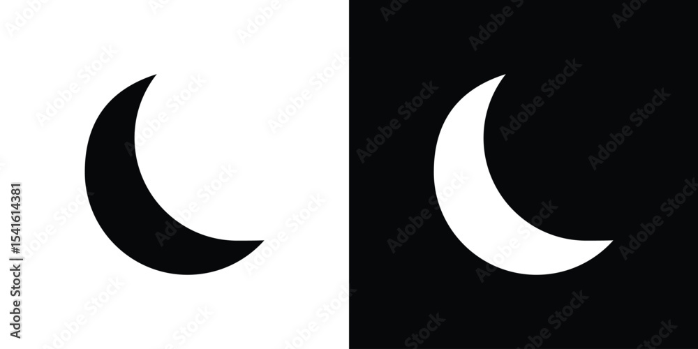 Obraz premium Moon icon Vector scalable graphics