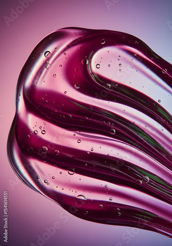Colorful liquid swirls with bubbles, abstract fluid art concept

