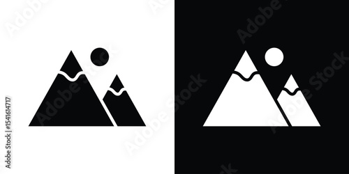Mountain icon Vector scalable graphics