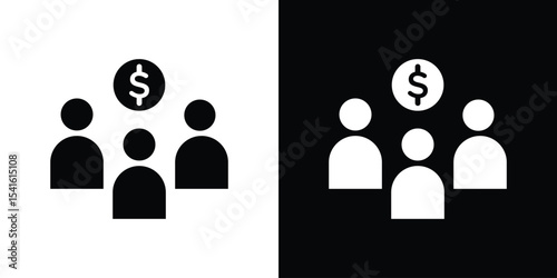 Mutual funds icon Vector scalable graphics